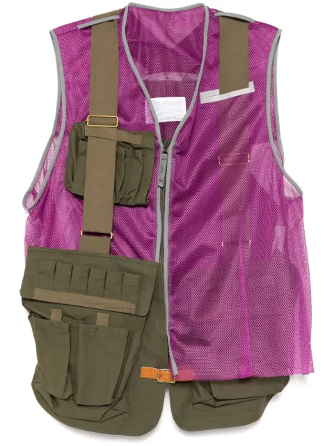 Kolor zip-up gilet Purple 25SCMV02118