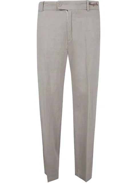 Family First logo-embroidered trousers Neutrals PS2501