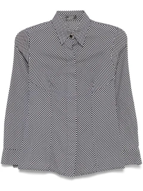 Versace Pre-Owned 2000s graphic-pattern shirt Black VE390QT