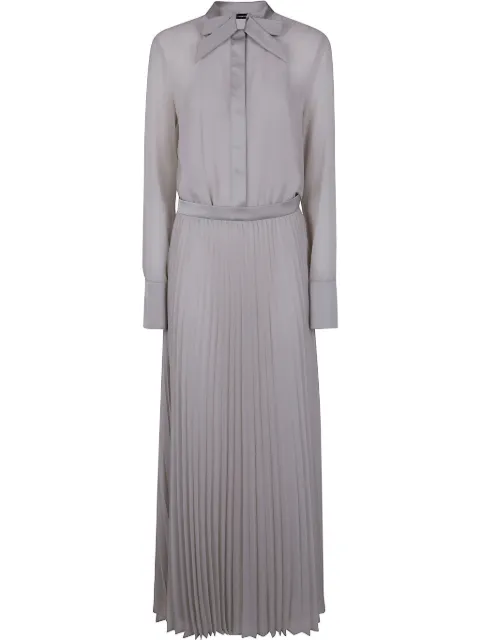 Emporio Armani bow-detail maxi dress Grey EW000839AF10209