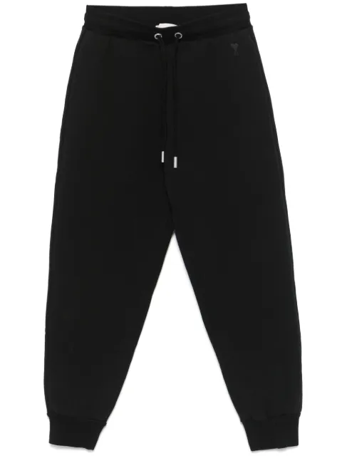 AMI Paris Ami de Coeur-motif track pants Black UTR240747