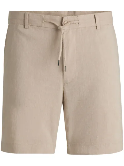 BOSS drawstring chino shorts Neutrals 50538016