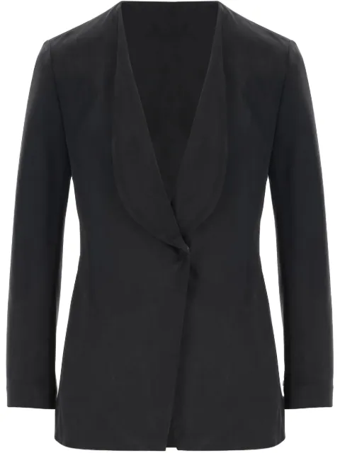 Giorgio Armani single-breasted blazer Grey GW000910AF15057