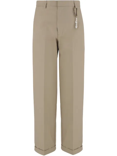 DARKPARK cotton trousers Neutrals WTR60FAC05
