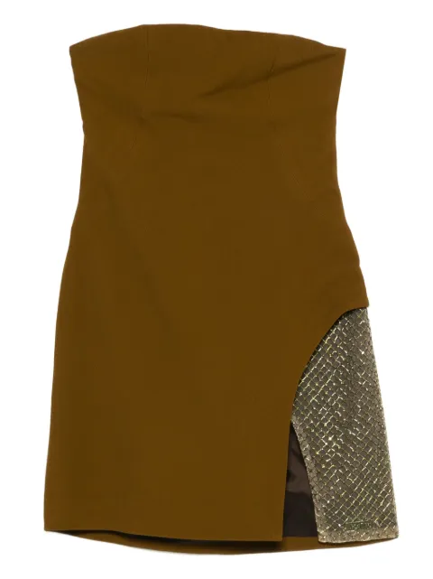 The Attico strapless mini dress Green 251WCA00439ACC001RA