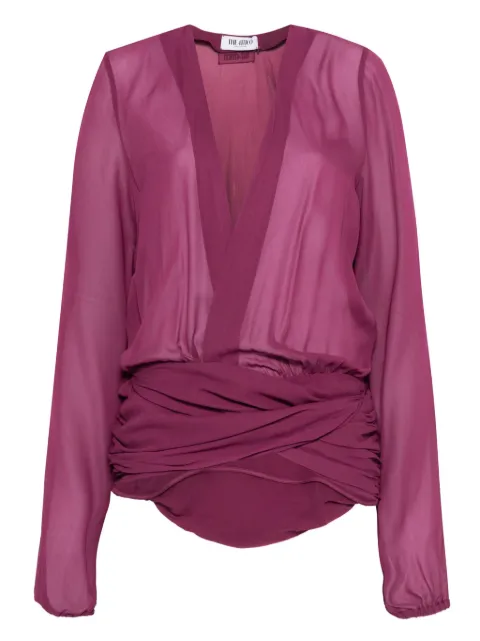 The Attico V-neck blouse Purple 251WCE00003VVV099AA
