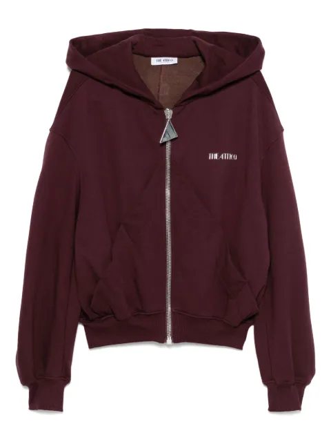 The Attico zip-up hoodie Purple 251WCF00015JJF007AA
