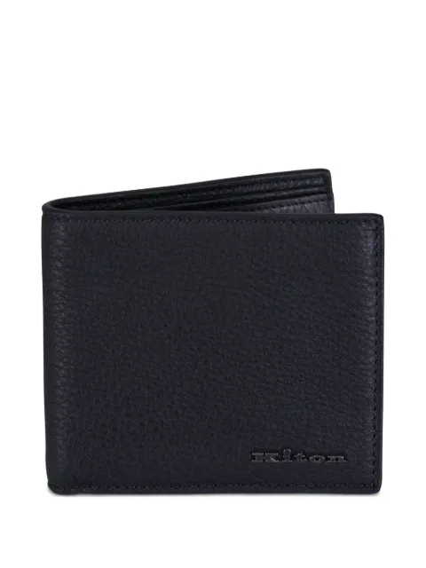 Kiton leather wallet Black UPEA042N012230202