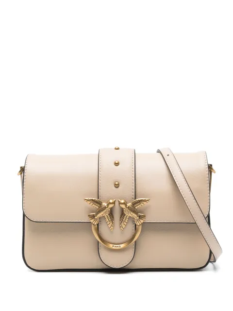 PINKO mini Love leather shoulder bag Neutrals 104340A0QO