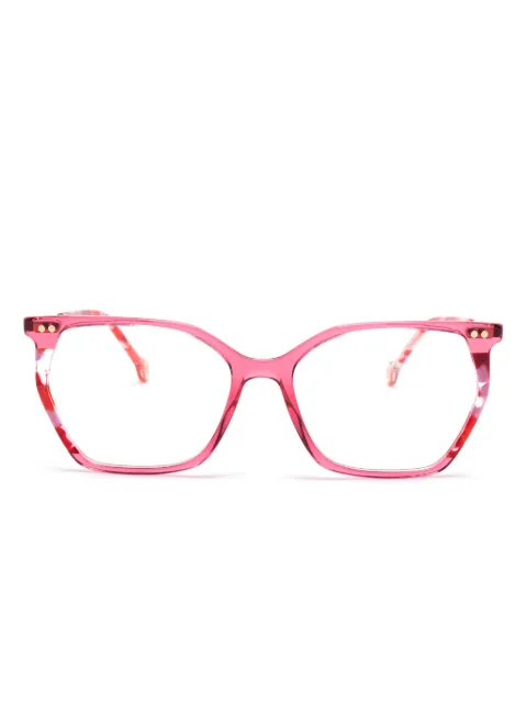 Carolina Herrera geometric-frames glasses Pink HER0293