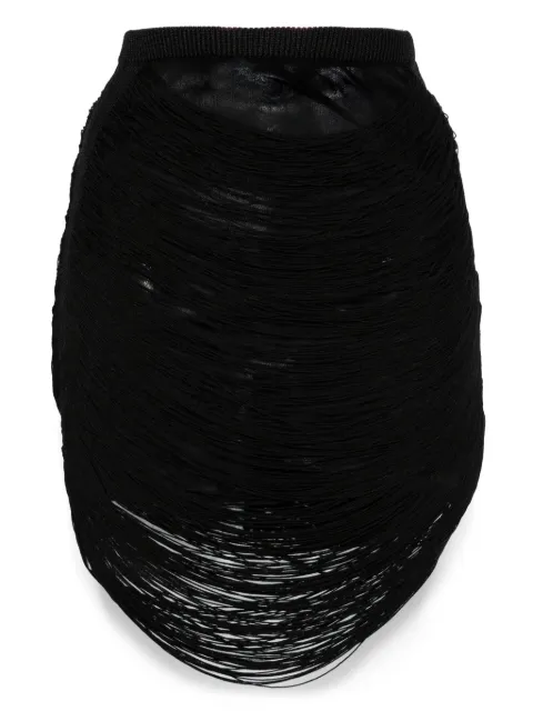 The Attico multi-strings mini skirt Black 251WCS00286KVV016AA