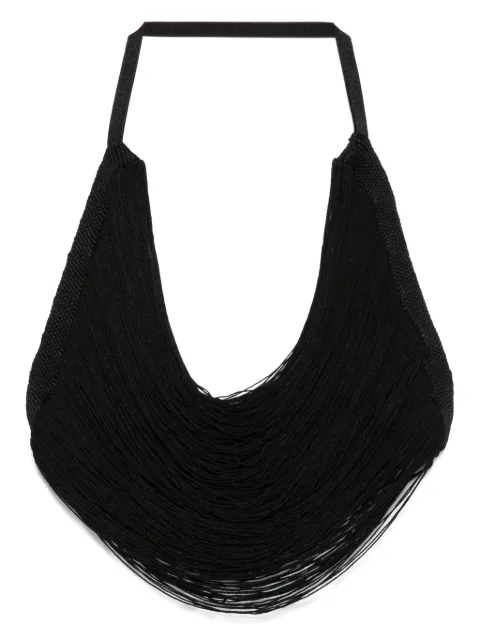The Attico multi-strings crop top Black 251WCI00028KVV016AA