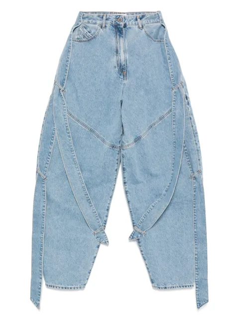 The Attico cotton jeans Blue 251WCP00279DDD085AA