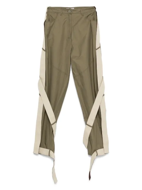 The Attico multi-string trousers Green 251WCP00270CCC118AA