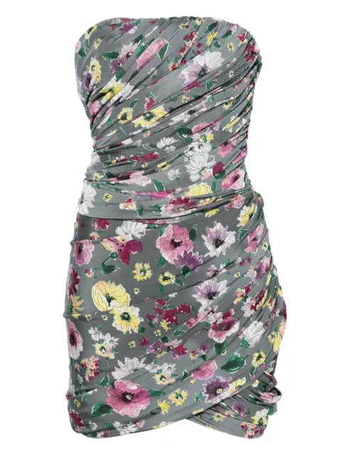 The Attico floral-print mini dress Grey 251WCA00447JJJ071PR