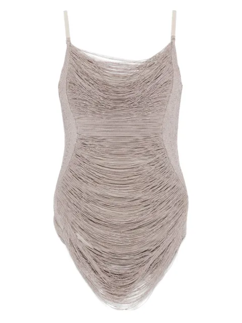 The Attico draped mini dress Grey 251WCA00441KVV016AA
