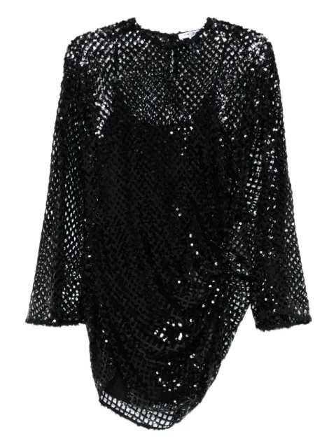 The Attico rushed mini dress Black 251WCA00453PLL009AA