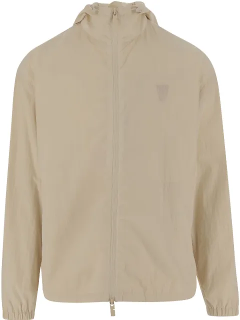 Burberry logo-embroidered jacket Neutrals 8100863