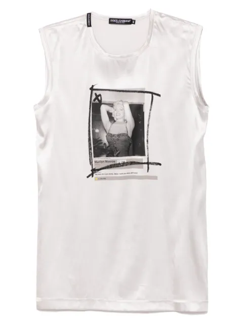 Dolce & Gabbana Pre-Owned graphic-print vest Grey F8A79TG79Q4