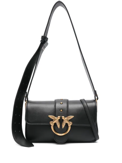 PINKO soft leather shoulder bag Mini Love Bag Black 104340A0QO