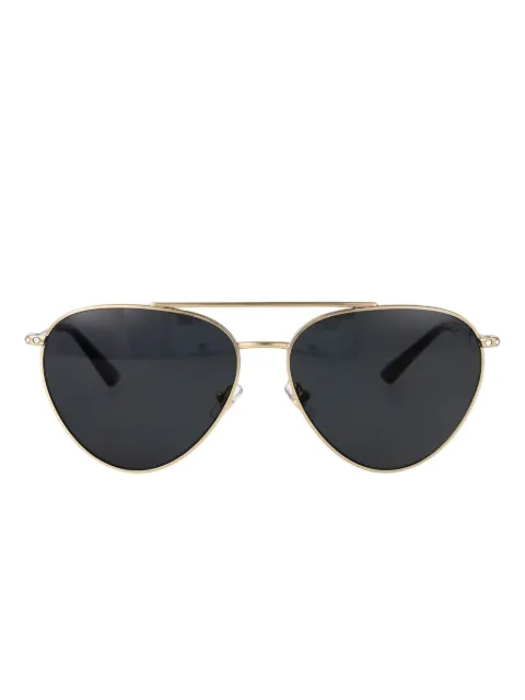 Jimmy Choo Eyewear logo-engraved sunglasses Gold 0JC4002B301787