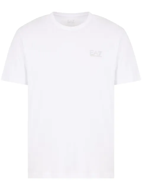 Ea7 Emporio Armani logo-appliqué T-shirt White 8NPT25PJVPZ