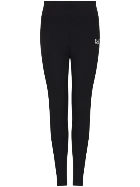 Ea7 Emporio Armani logo-print leggings Black 7W000232AF12625