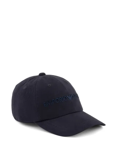 Emporio Armani logo-embroidered cap Blue EM001319AF14032
