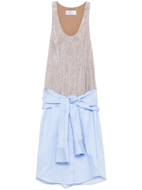 Giuseppe Di Morabito rhinestone-embellished mini dress Blue 04SSDR447C04424