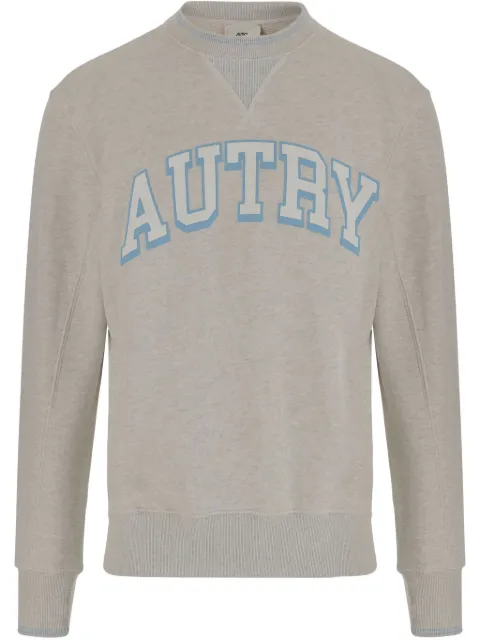 Autry logo-print cotton sweatshirt Grey SWPM75JL