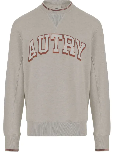 Autry logo-print cotton sweatshirt Grey SWPM75JJ