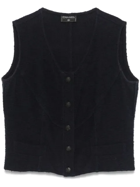 CHANEL Pre-Owned 90s tank top Blue CH600QD