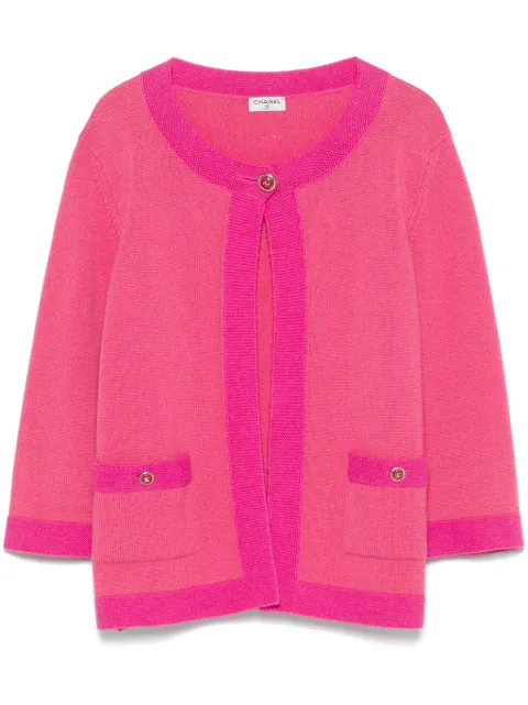 CHANEL Pre-Owned 90s cashmere cardigan Pink CH1100QC