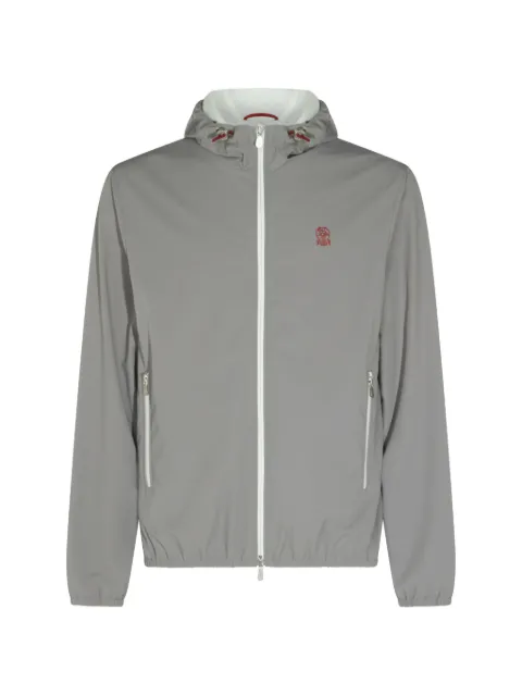 Brunello Cucinelli hooded windbreaker jacket Grey MM49A7440GC1704