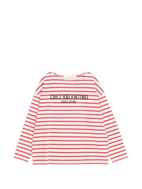 Valentino Garavani Chez Valentino-print T-shirt Red VMG16RAPV