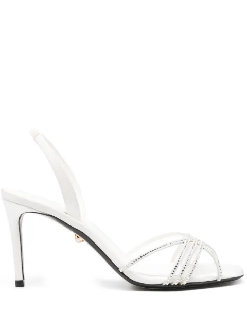 Alevì 80mm crystal-embellished sandals White L25SC006O0222106