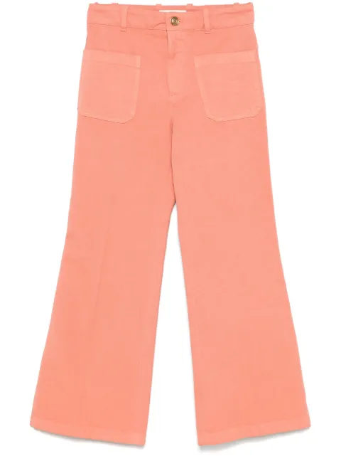 Chloé cropped bootcut trousers Orange CH25SPA21365