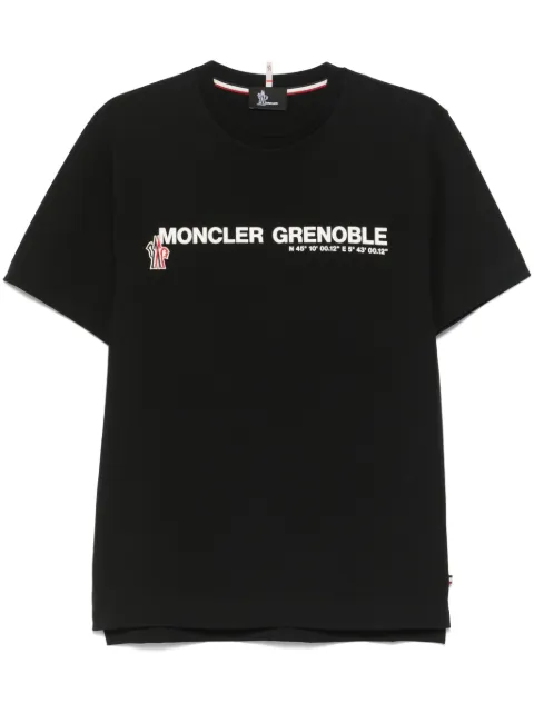 Moncler Grenoble graphic-print crew-neck T-shirt Black L20978C0000389AW1
