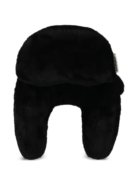 Ruslan Baginskiy ear-flap faux-fur hat Black AVIH033PFFFLT