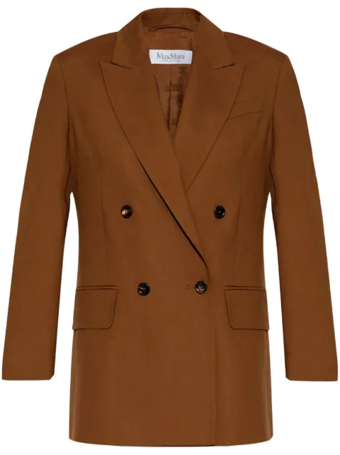 Max Mara double-breasted blazer Brown 2511041071600