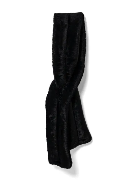 Ruslan Baginskiy shearling scarf Black SKR033PFFFLT