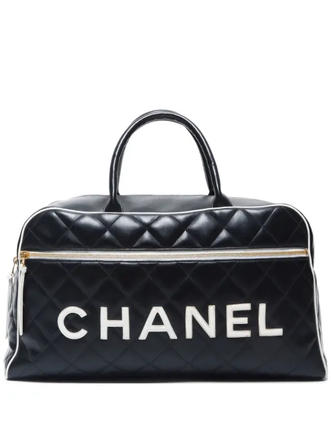 CHANEL Pre-Owned 1994-1996 diamond-quilted handbag Black FF11905