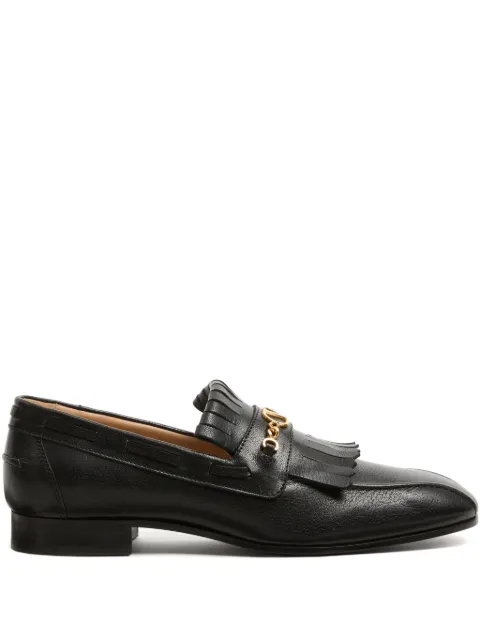 Valentino Garavani VLogo Signature fringed loafers Black YS0L05VMH