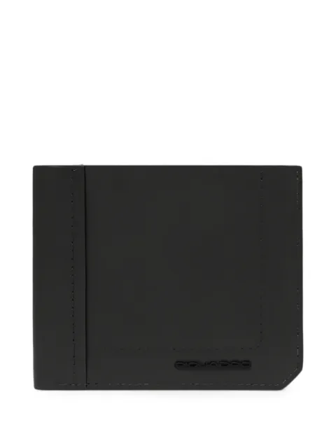 PIQUADRO logo-plaque bifold wallet Black PU3891W131RN