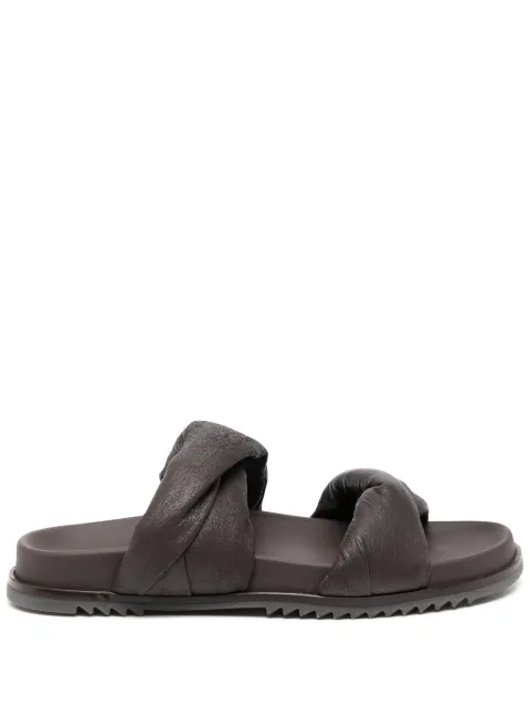 Rick Owens round toe sandals Brown RP01E7804