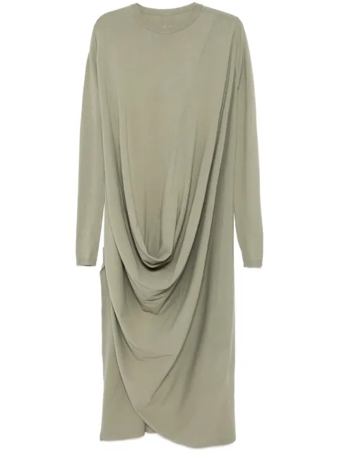 Rick Owens draped knitted dress Grey RP01E7637VI