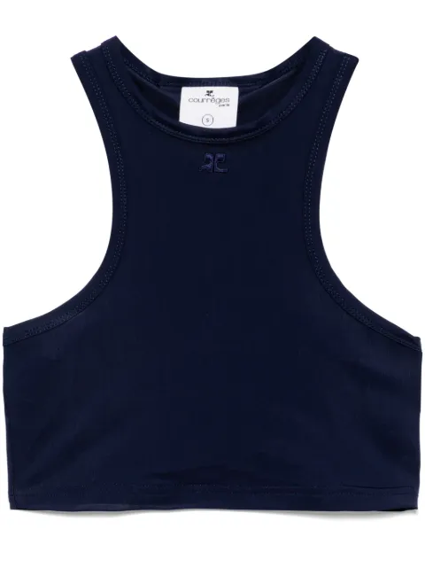 Courrèges Scuba bra top Blue 125JBR056PA0043