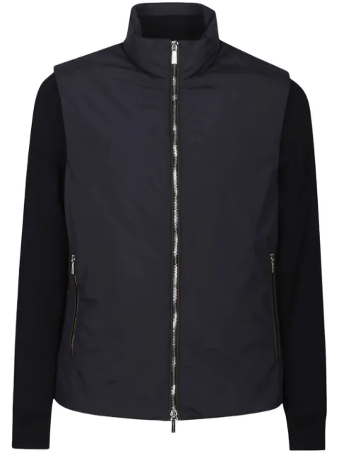 Moorer zip-up bomber jacket Blue MOUGI101184