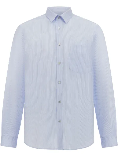 Boggi Milano striped cotton shirt Blue BO25P038401