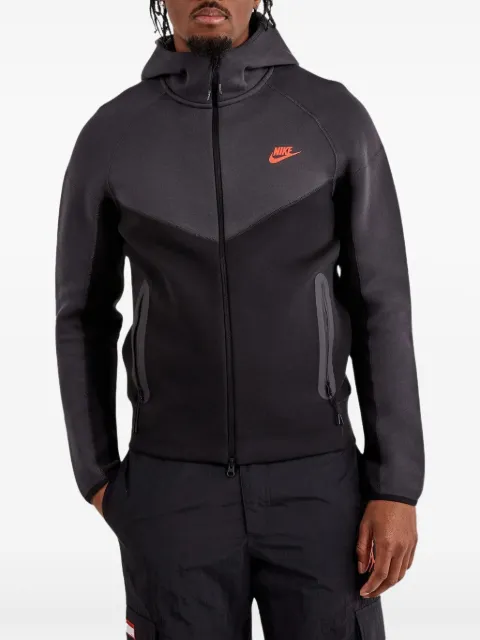 Nike Tech Fleece Windrunner "Black/Dark Smoke Grey/Light Crimson" jacket Black FB7921